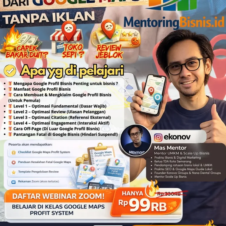 Panduan Lengkap Optimasi Google Maps & Google Business Profile untuk UMKM: Strategi Tampil di Halaman Pertama Tanpa Iklan