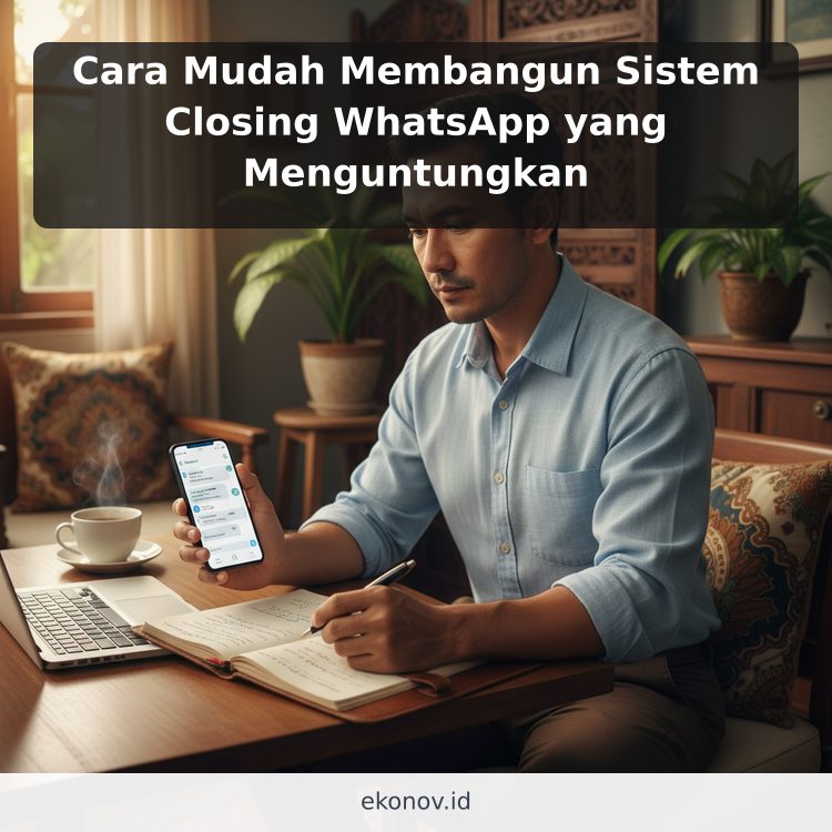 Cara Mudah Membangun Sistem Closing WhatsApp yang Menguntungkan ilustrasi