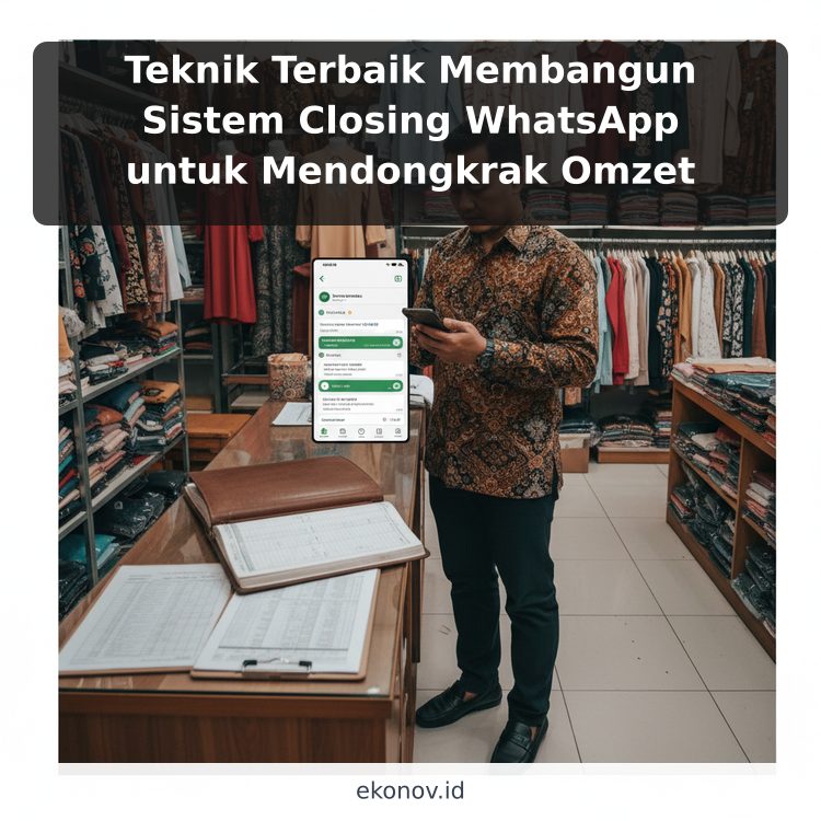 Teknik Terbaik Membangun Sistem Closing WhatsApp untuk Mendongkrak Omzet ilustrasi