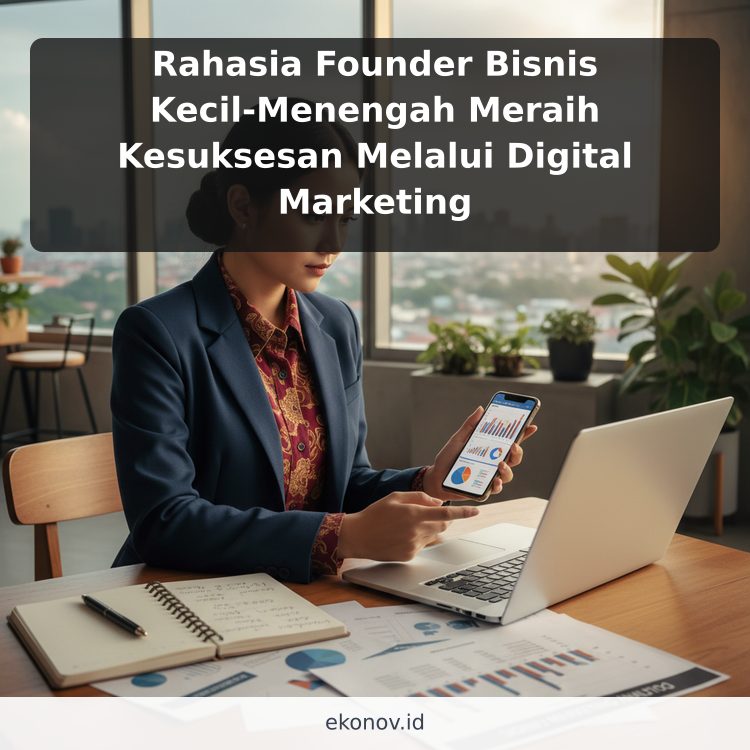 Rahasia Founder Bisnis Kecil-Menengah Meraih Kesuksesan Melalui Digital Marketing ilustrasi