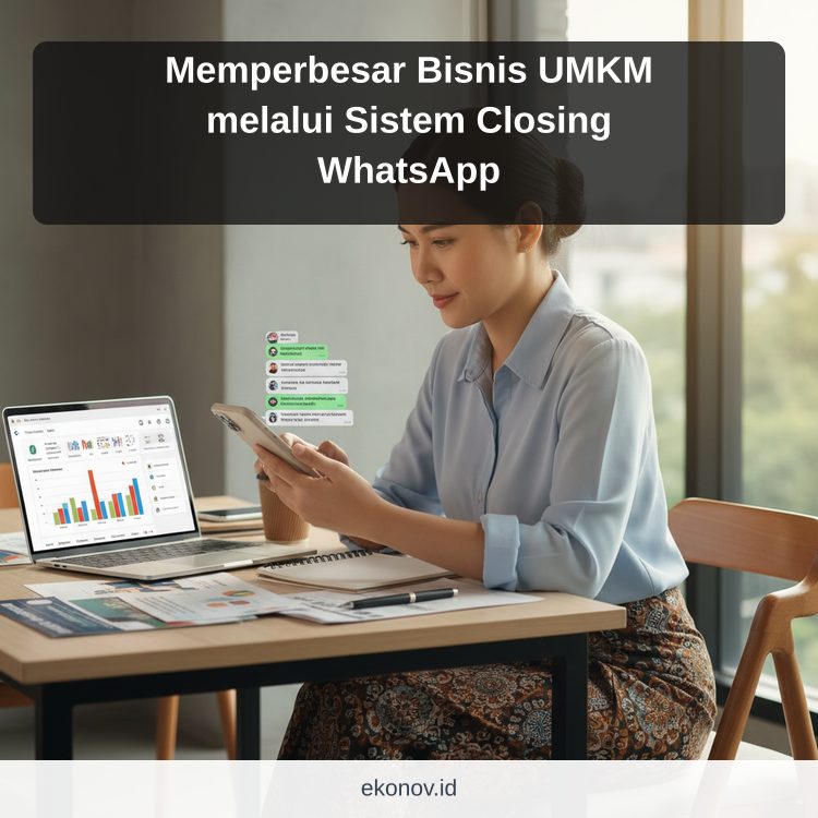 Memperbesar Bisnis UMKM melalui Sistem Closing WhatsApp ilustrasi