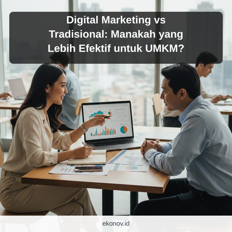 Ilustrasi cara mendapatkan pelanggan dari google - Digital Marketing vs Tradisional: Manakah yang Lebih Efektif untuk...