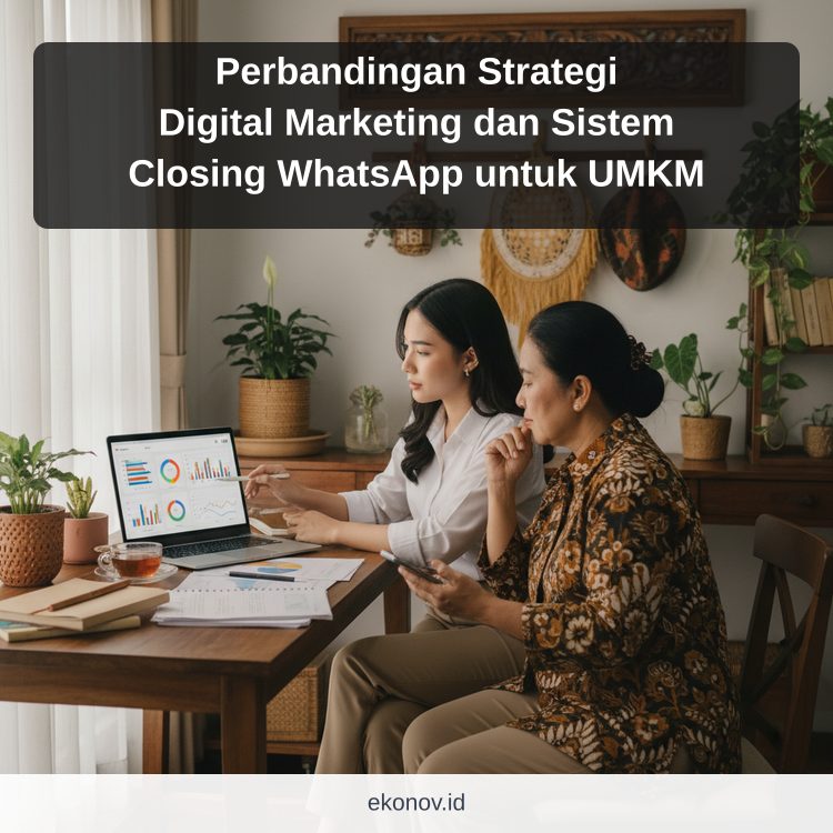 Ilustrasi cara mendapatkan pelanggan dari google - Perbandingan Strategi Digital Marketing dan Sistem Closing WhatsAp...