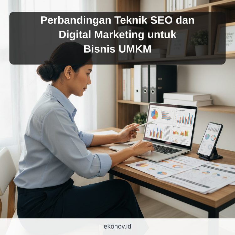 Ilustrasi cara mendapatkan pelanggan dari google - Perbandingan Teknik SEO dan Digital Marketing untuk Bisnis UMKM