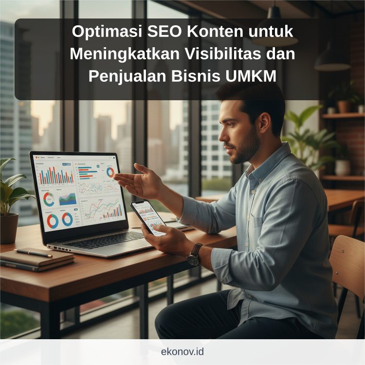 Ilustrasi cara mendapatkan pelanggan dari google - Optimasi SEO Konten untuk Meningkatkan Visibilitas dan Penjualan B...