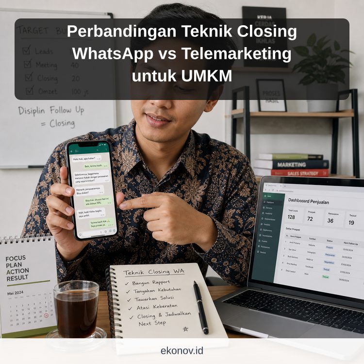 Ilustrasi cara mendapatkan pelanggan dari google - Perbandingan Teknik Closing WhatsApp vs Telemarketing untuk UMKM