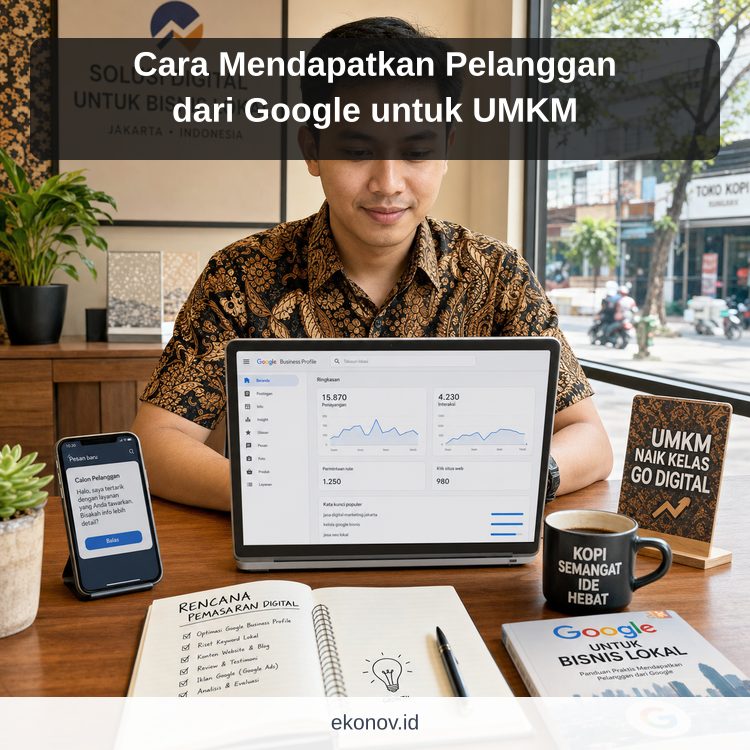 Ilustrasi Cara Mendapatkan Pelanggan dari Google untuk UMKM