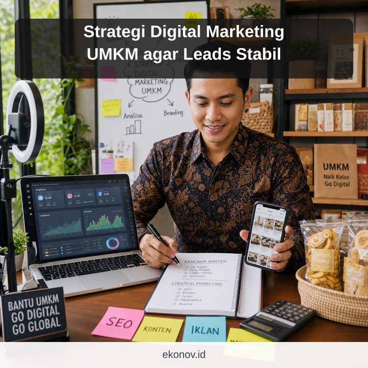 Ilustrasi cara mendapatkan pelanggan dari google - Strategi Digital Marketing UMKM agar Leads Stabil