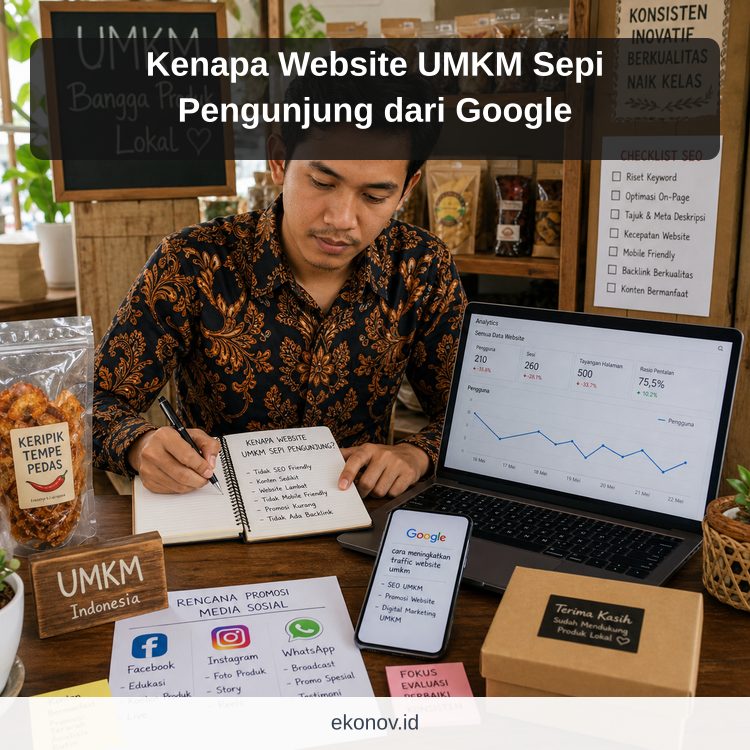 Ilustrasi cara mendapatkan pelanggan dari google - Kenapa Website UMKM Sepi Pengunjung dari Google