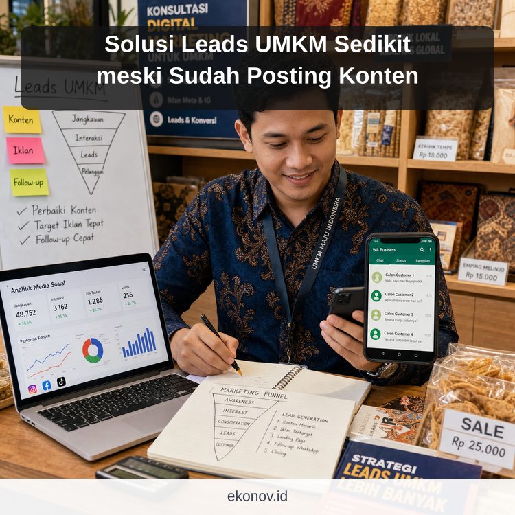 Ilustrasi cara mendapatkan pelanggan dari google - Solusi Leads UMKM Sedikit meski Sudah Posting Konten