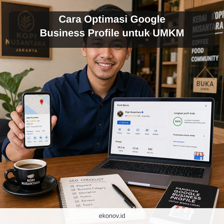 Ilustrasi cara mendapatkan pelanggan dari google - Cara Optimasi Google Business Profile untuk UMKM