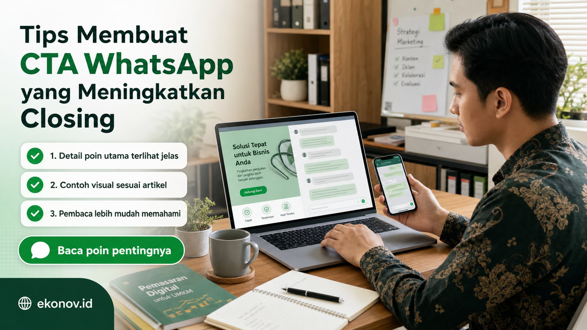 Ilustrasi cara mendapatkan pelanggan dari google - Tips Membuat CTA WhatsApp yang Meningkatkan Closing