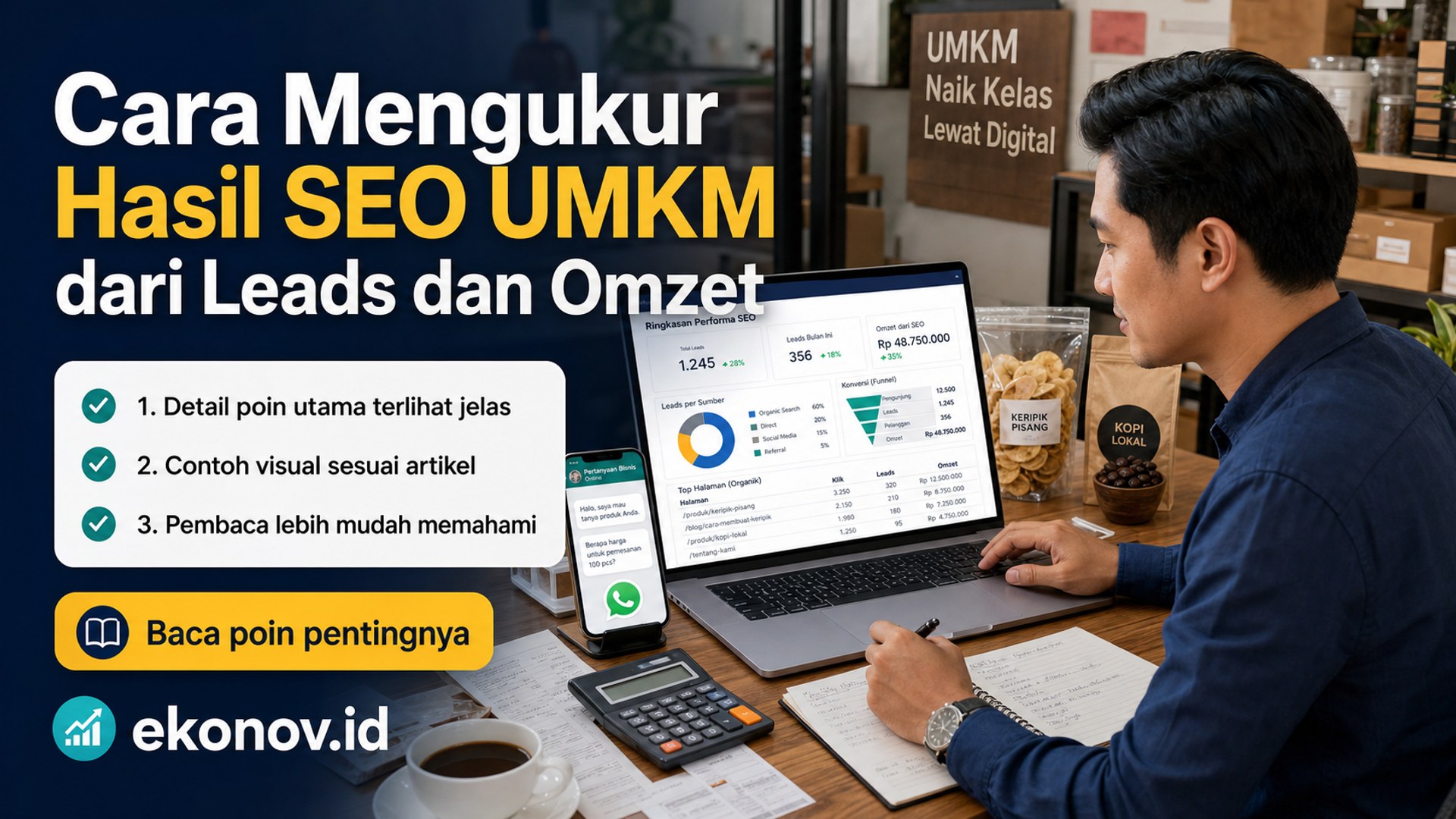 Ilustrasi cara mendapatkan pelanggan dari google - Cara Mengukur Hasil SEO UMKM dari Leads dan Omzet