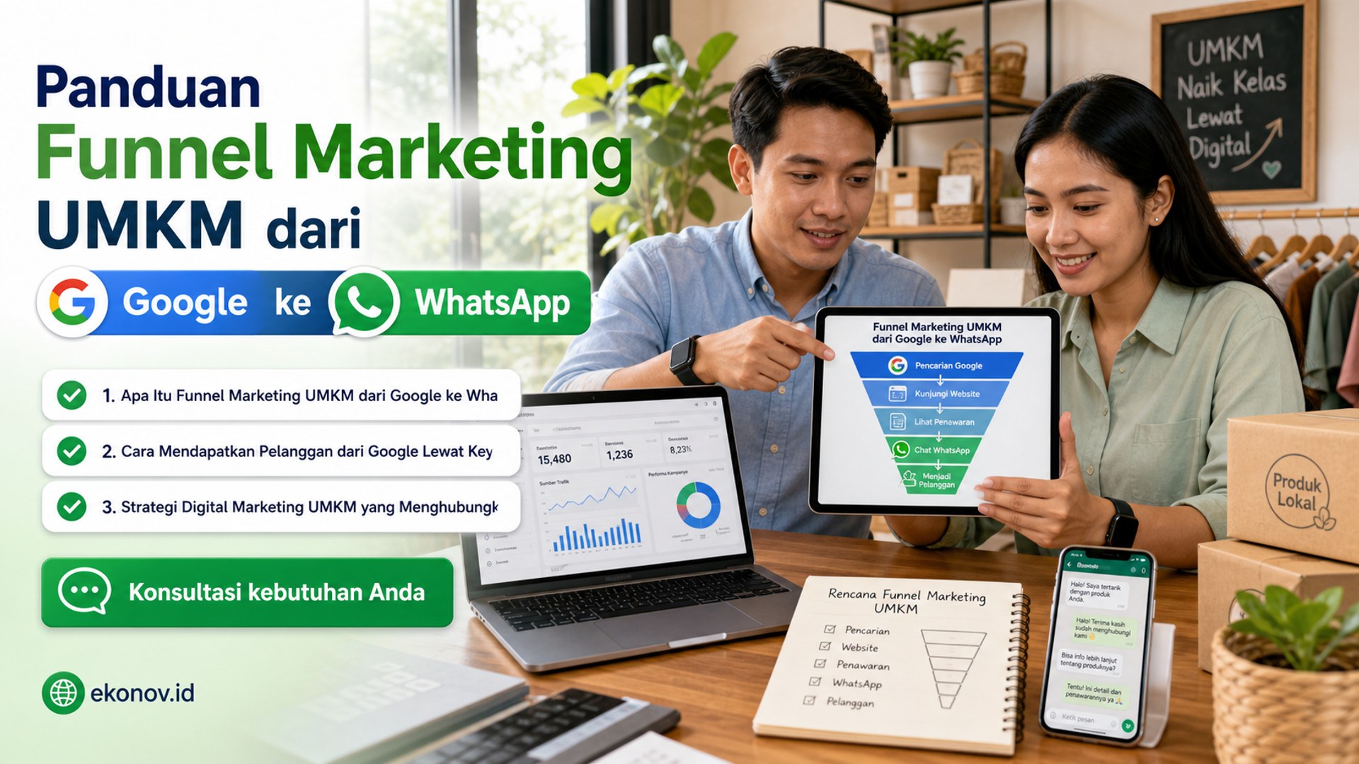 cara mendapatkan pelanggan dari google - Panduan Funnel Marketing UMKM dari Google ke WhatsApp