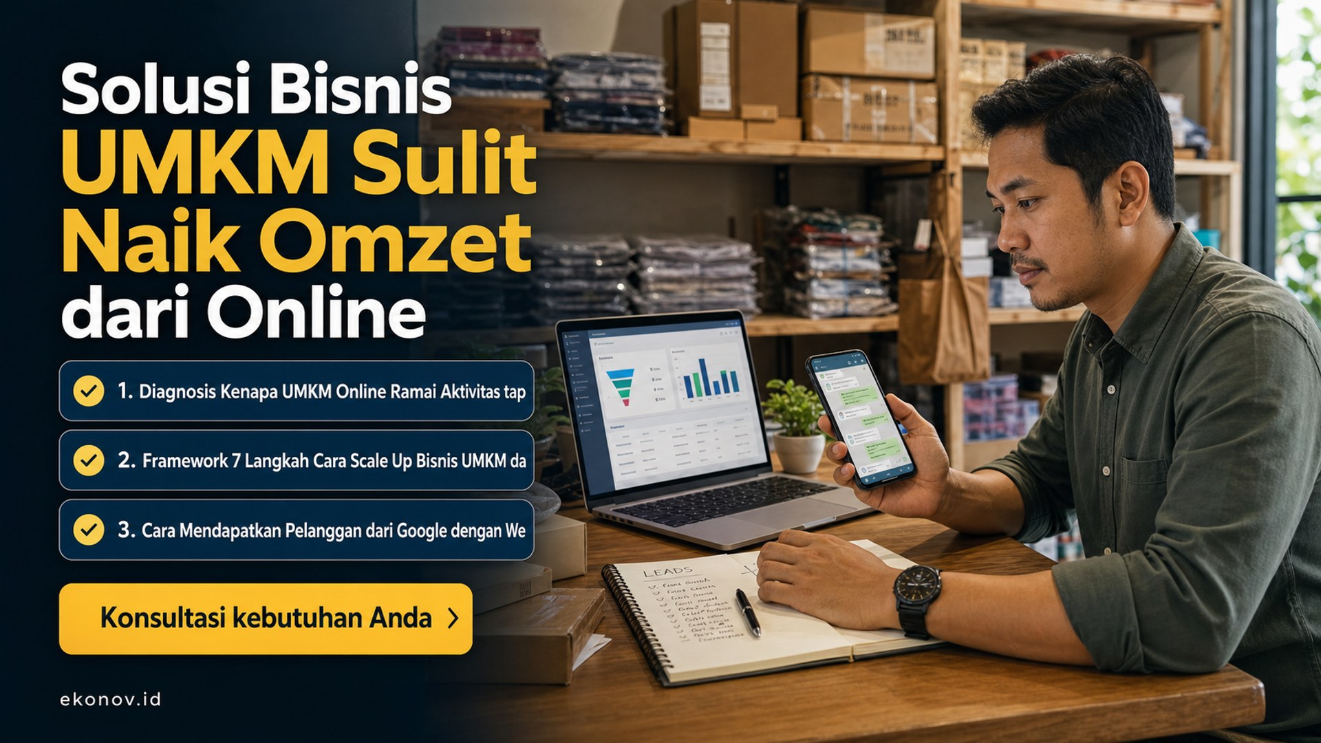 cara scale up bisnis umkm - Solusi Bisnis UMKM Sulit Naik Omzet dari Online