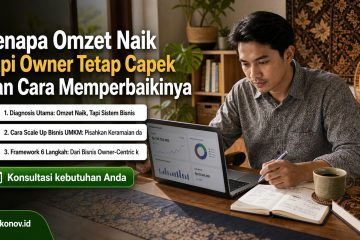 cara scale up bisnis umkm - Kenapa Omzet Naik Tapi Owner Tetap Capek dan Cara Memperbaikinya