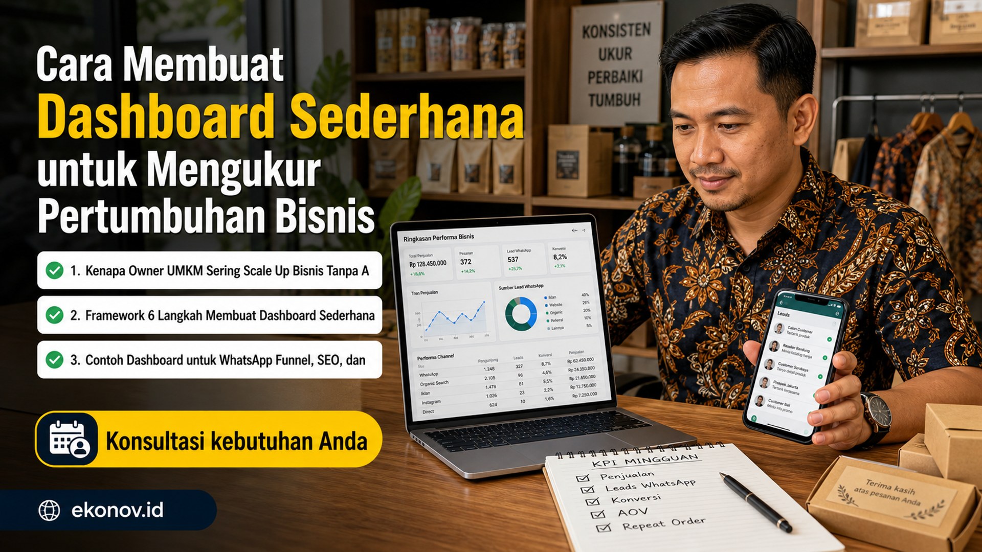 cara scale up bisnis umkm - Cara Membuat Dashboard Sederhana untuk Mengukur Pertumbuhan Bisnis