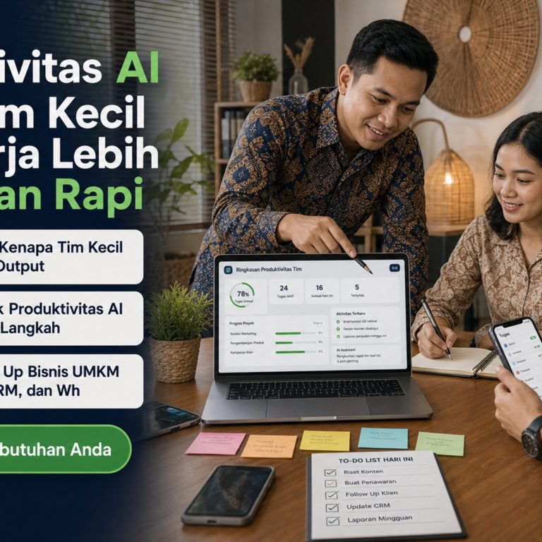 Produktivitas AI untuk Tim Kecil agar Kerja Lebih Cepat dan Rapi
