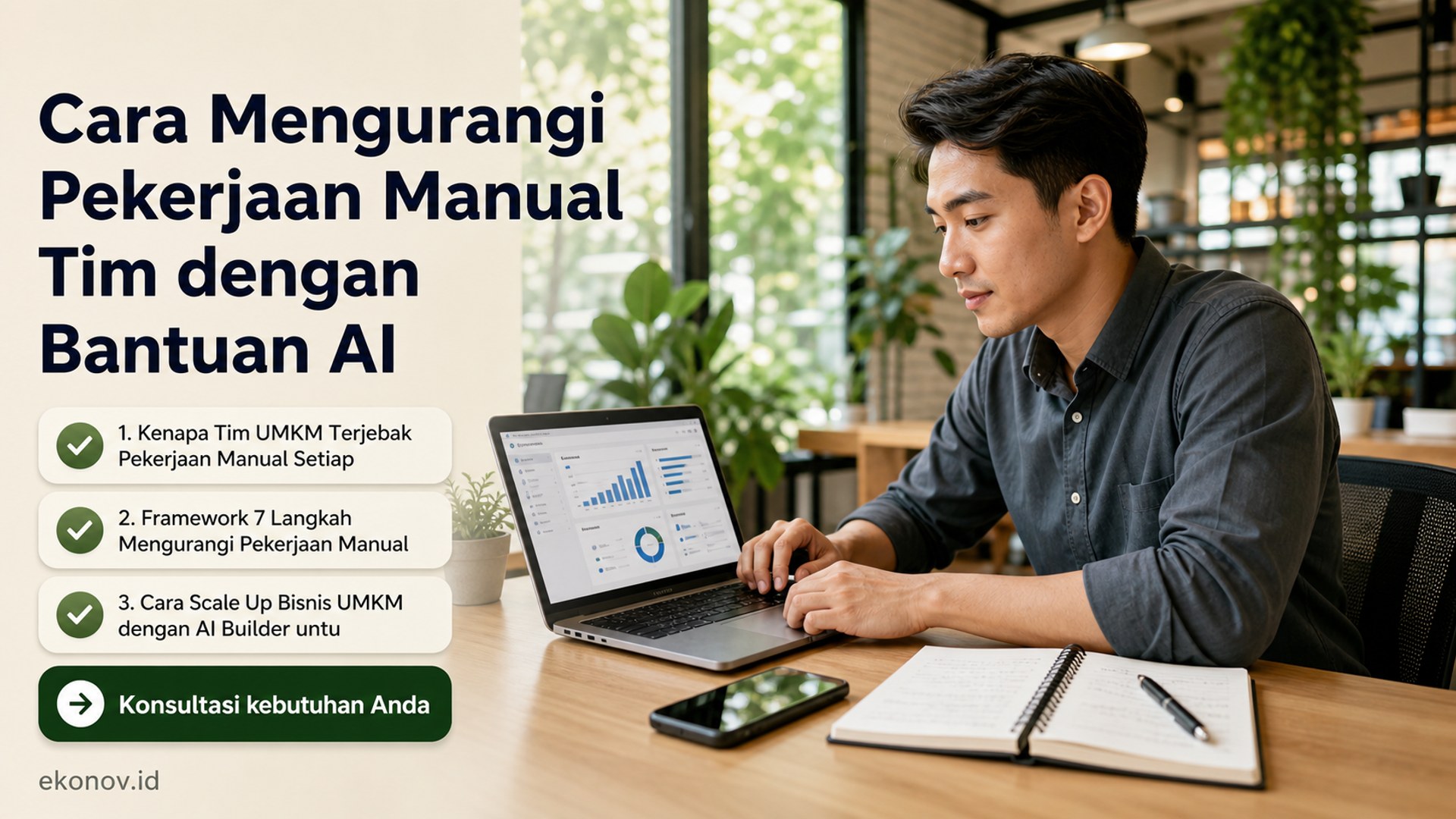cara scale up bisnis umkm - Cara Mengurangi Pekerjaan Manual Tim dengan Bantuan AI