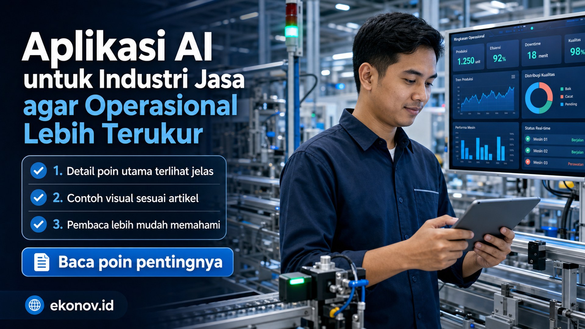 Ilustrasi cara scale up bisnis umkm - Aplikasi AI untuk Industri Jasa agar Operasional Lebih Terukur