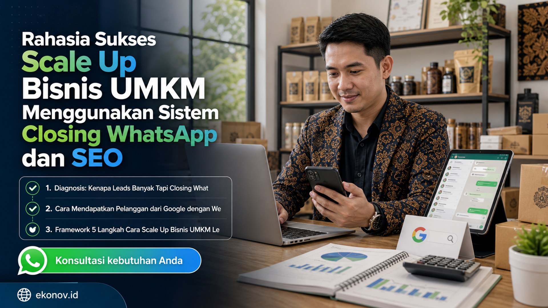 cara mendapatkan pelanggan dari google - Rahasia Sukses Scale Up Bisnis UMKM Menggunakan Sistem Closing WhatsApp dan SEO