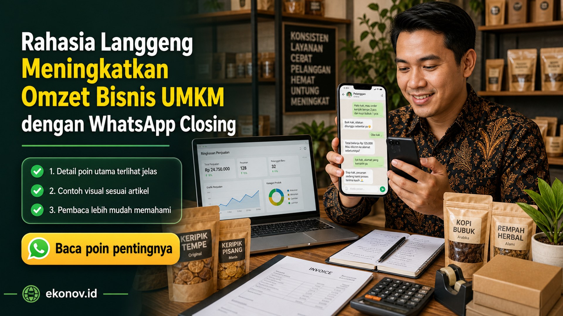 Ilustrasi cara mendapatkan pelanggan dari google - Rahasia Langgeng Meningkatkan Omzet Bisnis UMKM dengan WhatsApp Cl...