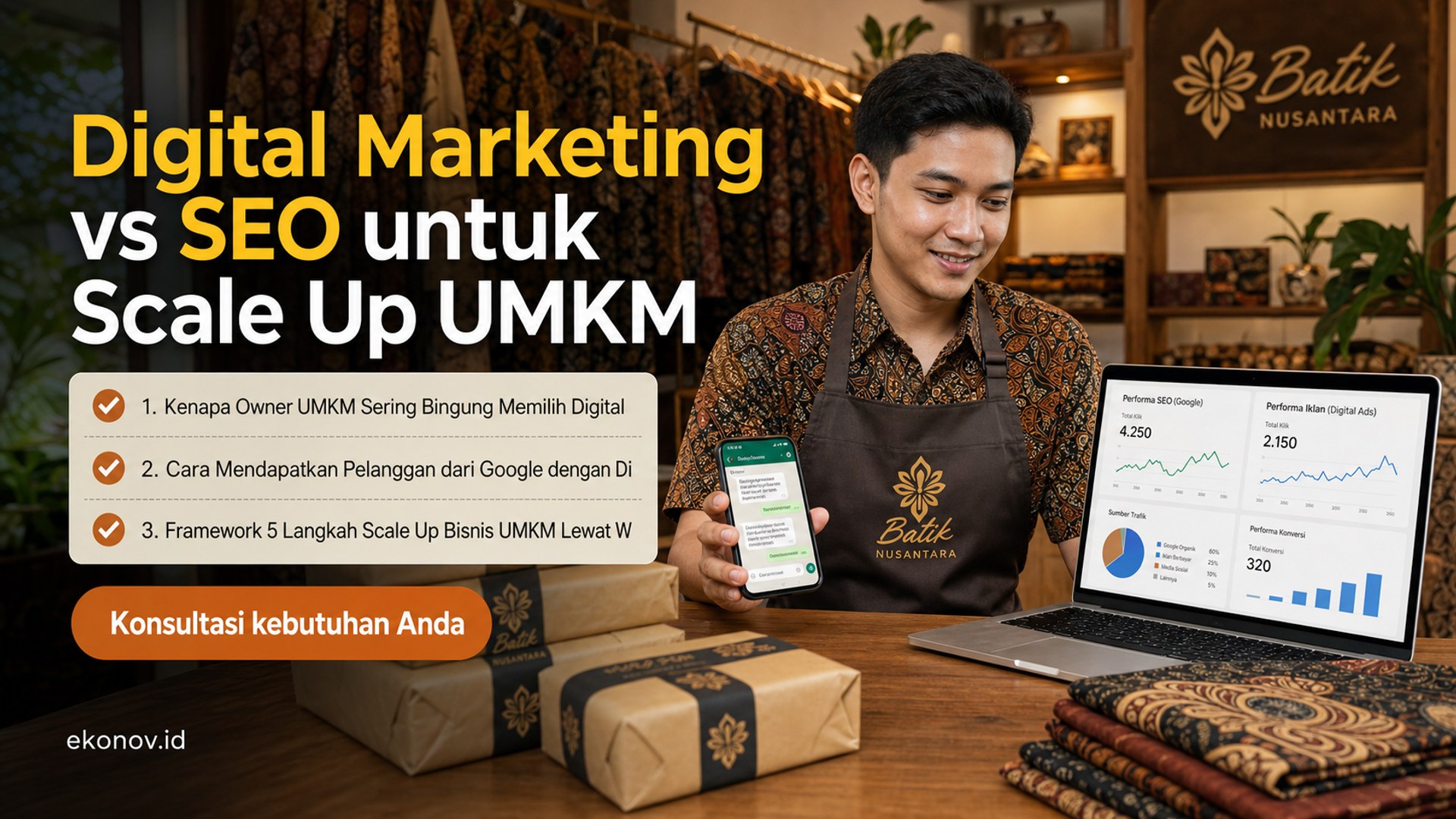cara mendapatkan pelanggan dari google - Digital Marketing vs SEO untuk Scale Up UMKM