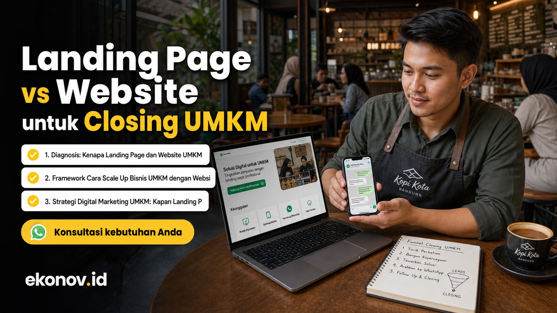 cara mendapatkan pelanggan dari google - Landing Page vs Website untuk Closing UMKM