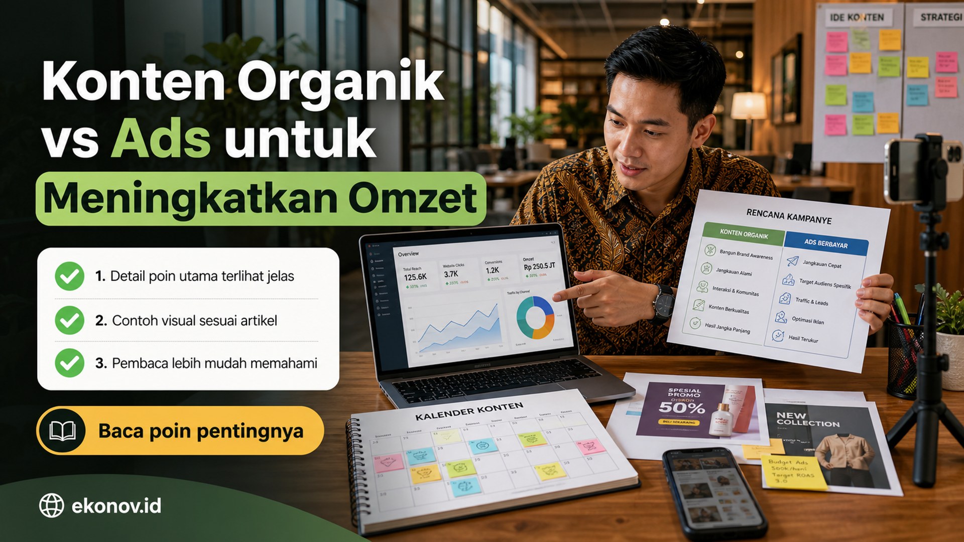 Ilustrasi cara mendapatkan pelanggan dari google - Konten Organik vs Ads untuk Meningkatkan Omzet