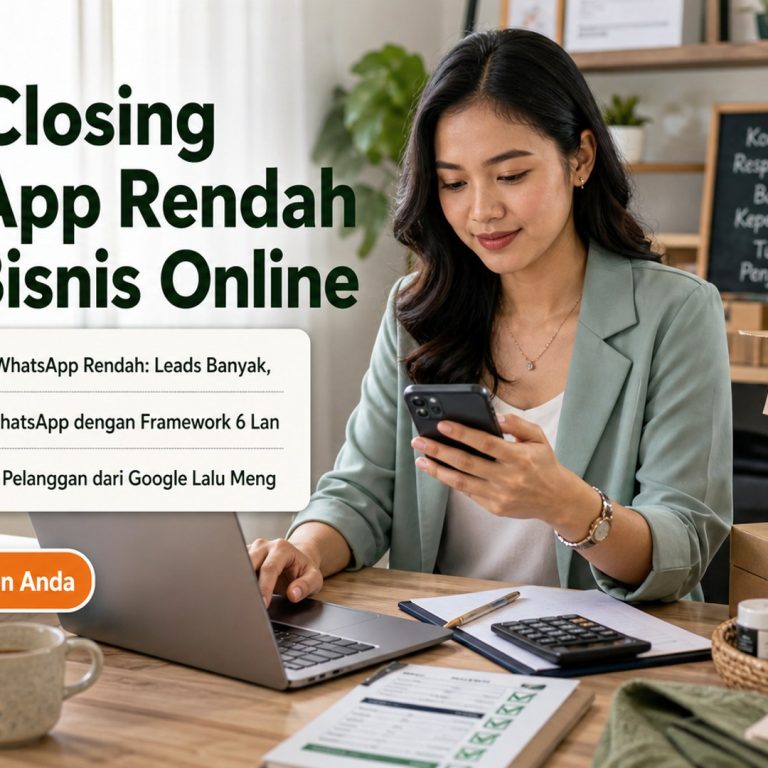 Solusi Closing WhatsApp Rendah untuk Bisnis Online