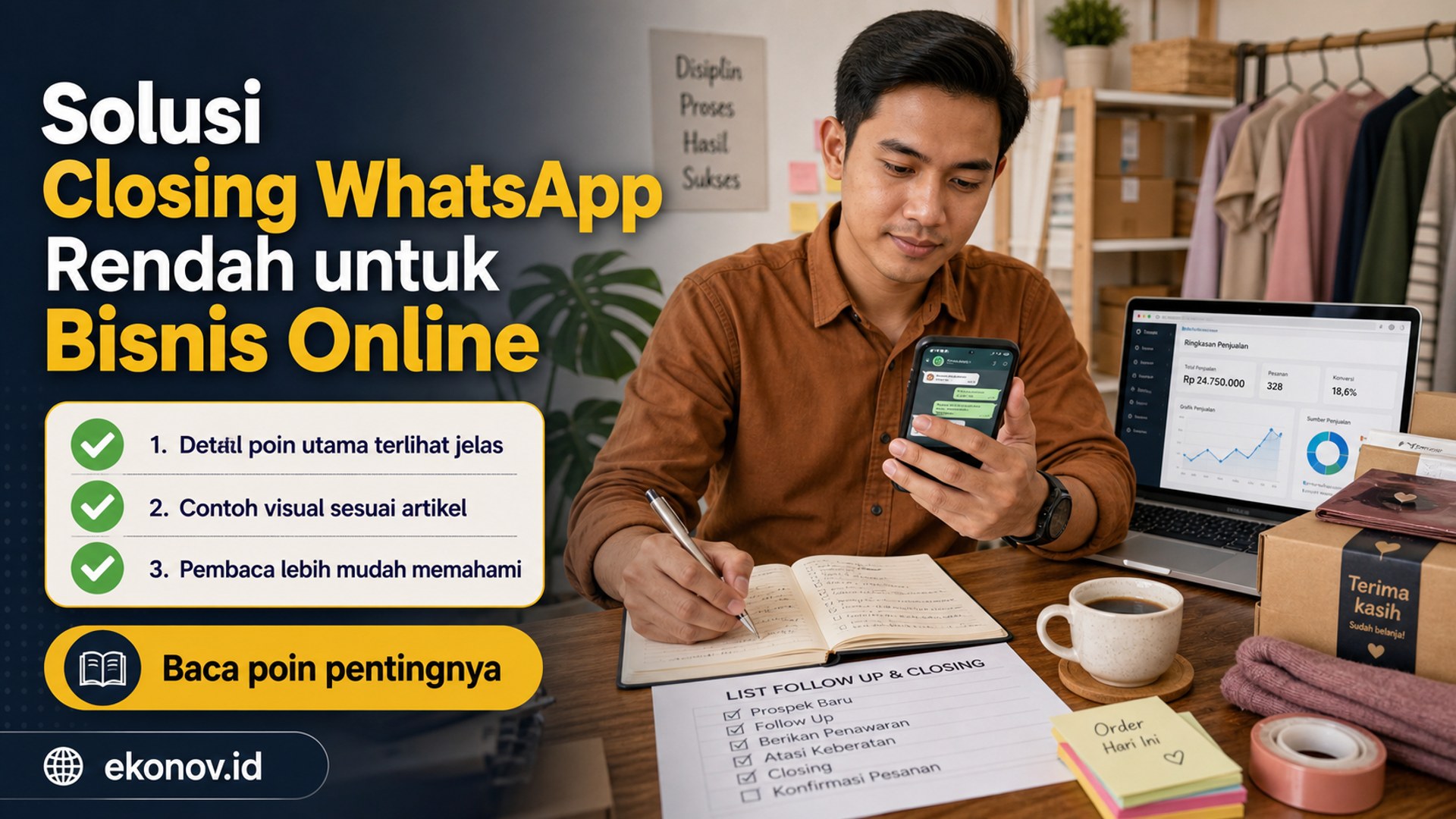 Ilustrasi cara mendapatkan pelanggan dari google - Solusi Closing WhatsApp Rendah untuk Bisnis Online