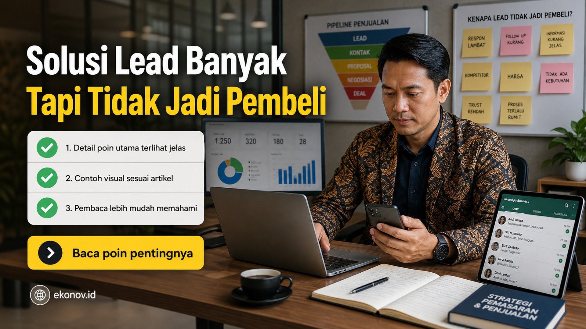 Ilustrasi cara mendapatkan pelanggan dari google - Solusi Lead Banyak Tapi Tidak Jadi Pembeli