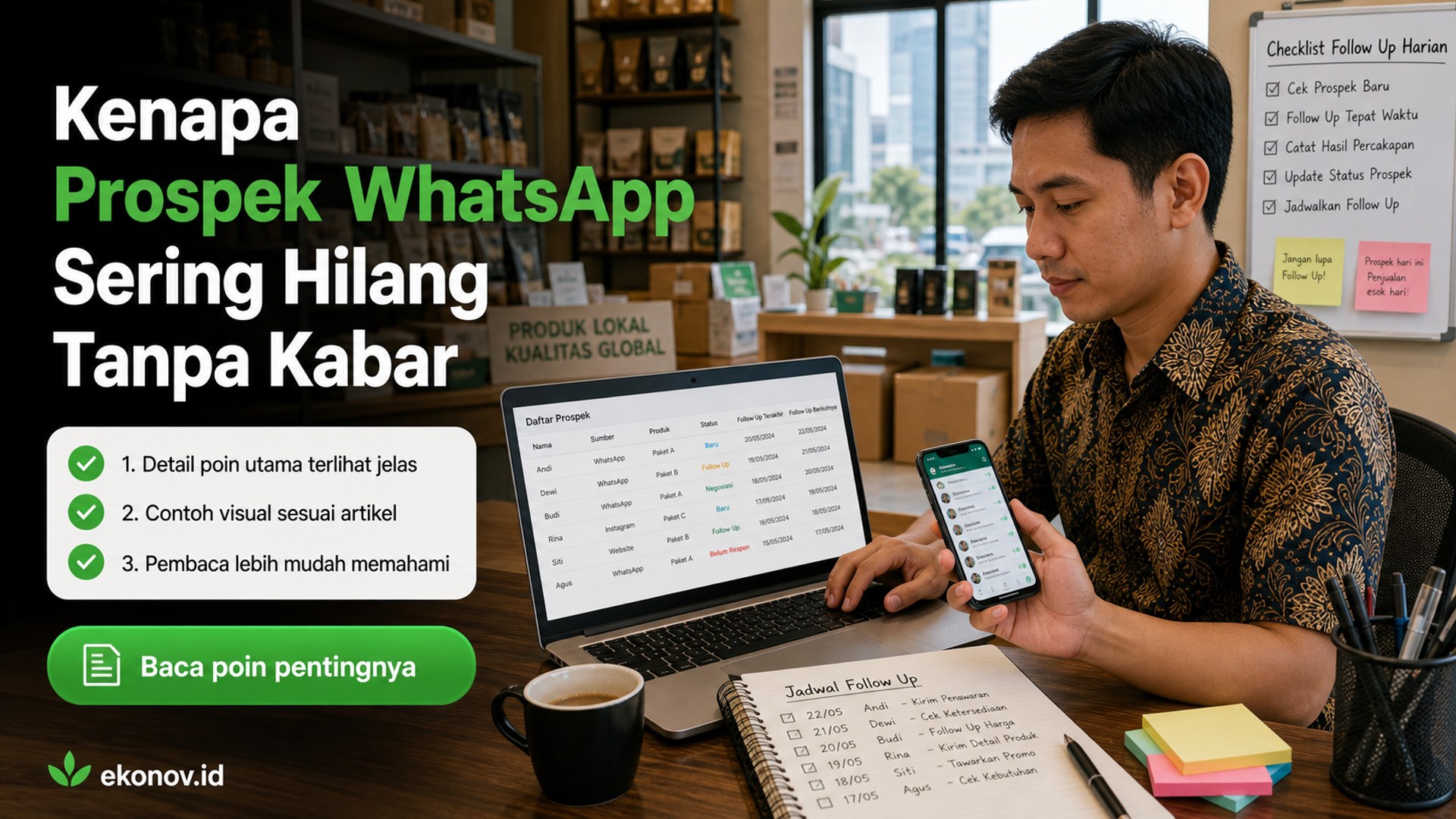 Ilustrasi cara mendapatkan pelanggan dari google - Kenapa Prospek WhatsApp Sering Hilang Tanpa Kabar