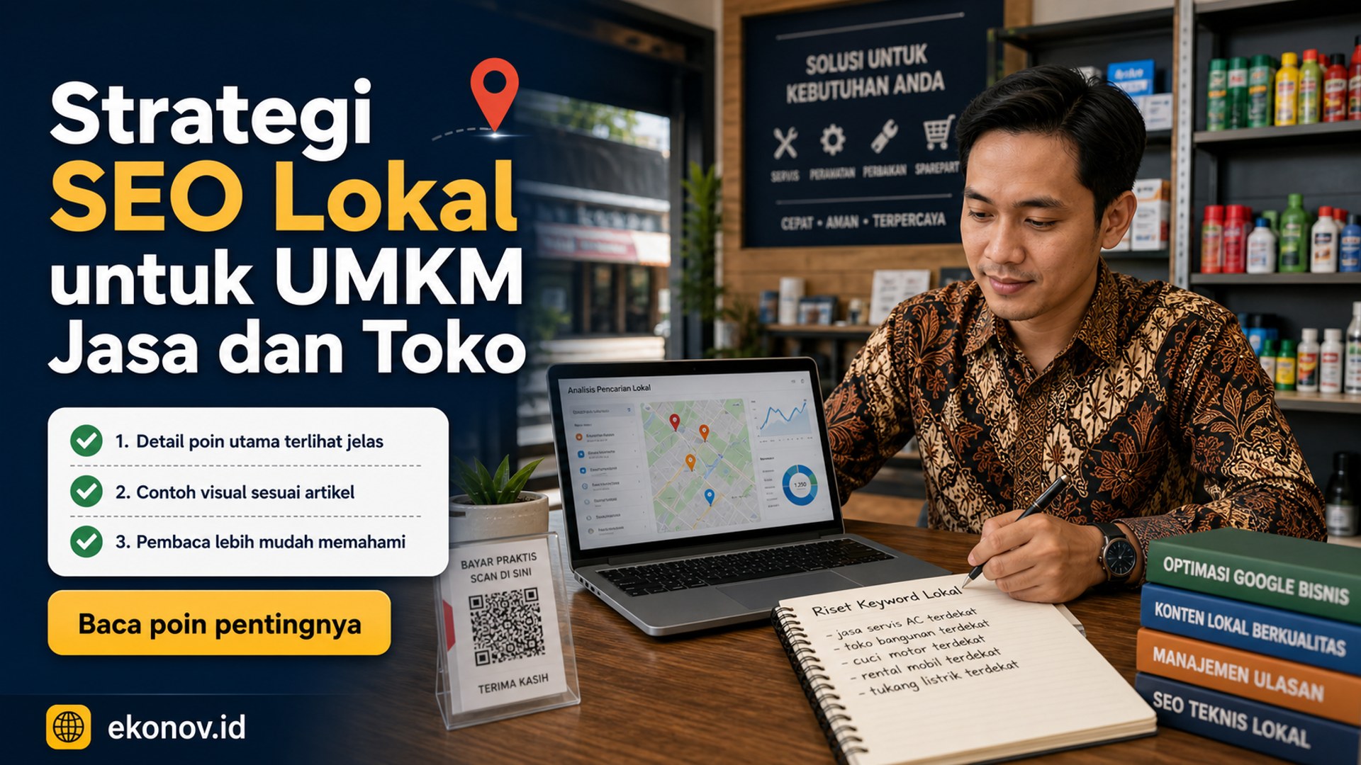 Ilustrasi cara mendapatkan pelanggan dari google - Strategi SEO Lokal untuk UMKM Jasa dan Toko