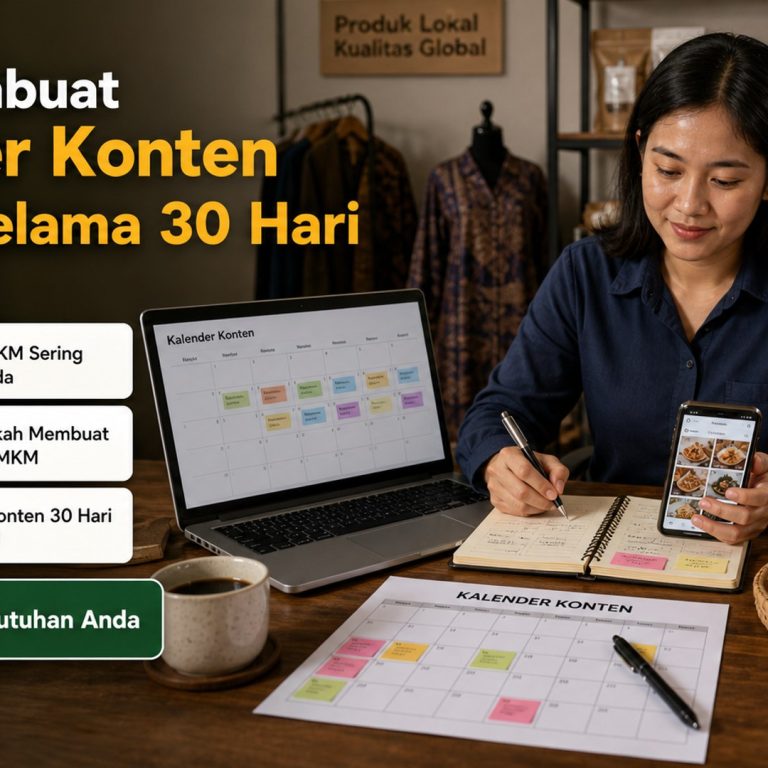 Cara Membuat Kalender Konten UMKM Selama 30 Hari