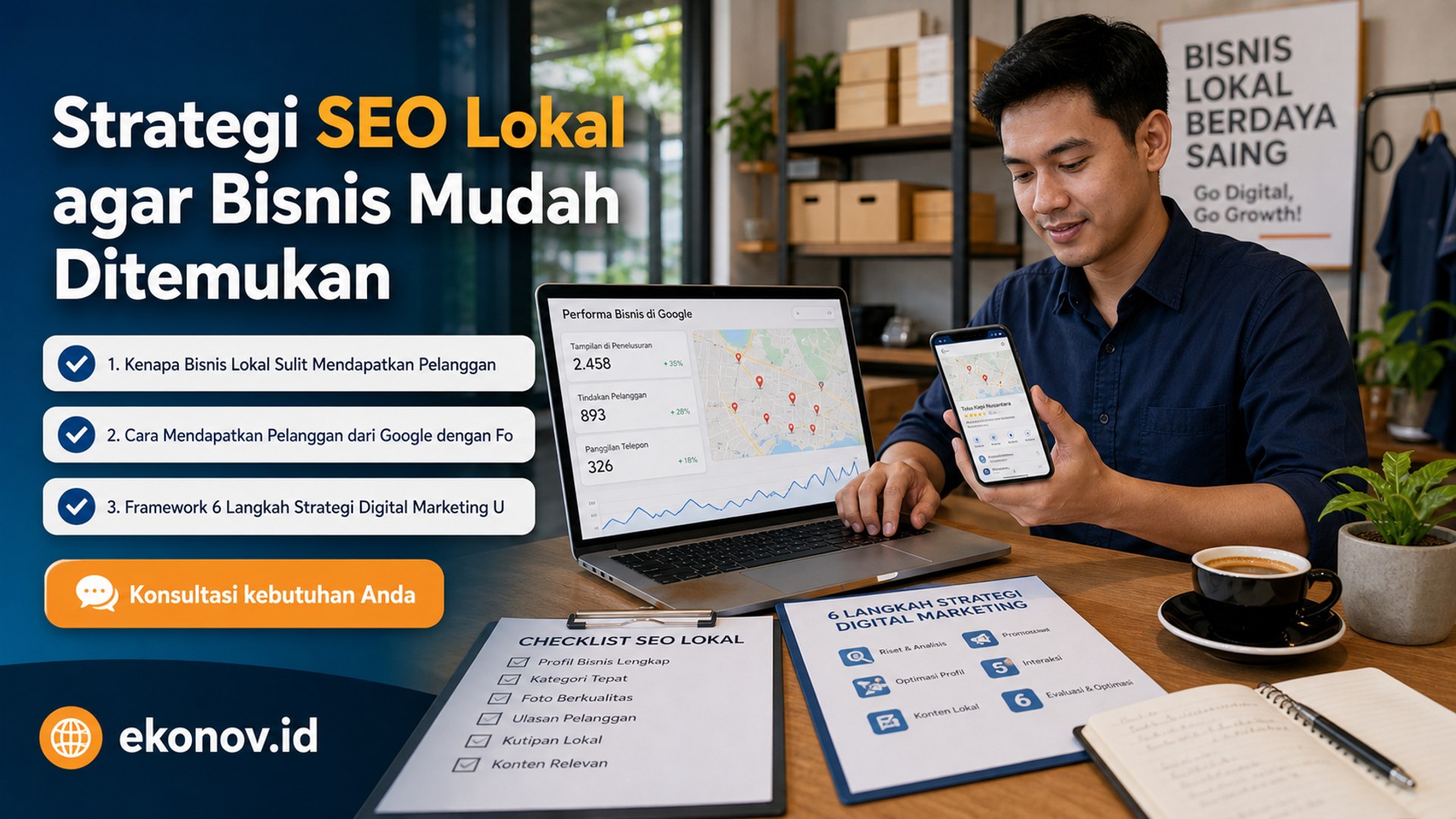 cara mendapatkan pelanggan dari google - Strategi SEO Lokal agar Bisnis Mudah Ditemukan