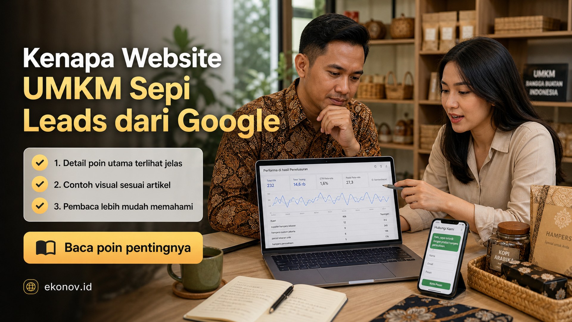 Ilustrasi cara mendapatkan pelanggan dari google - Kenapa Website UMKM Sepi Leads dari Google