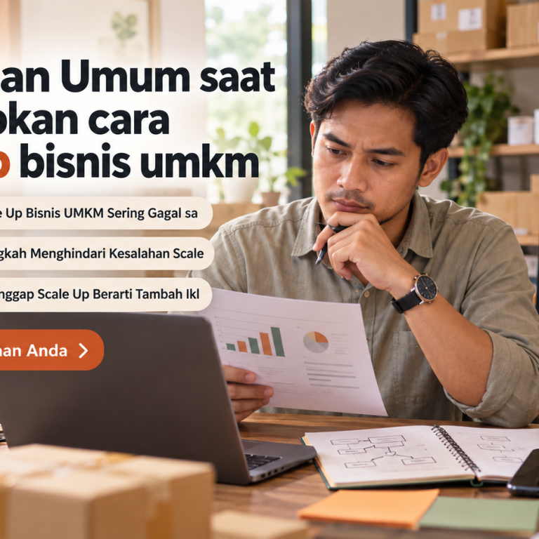 Kesalahan Umum saat Menerapkan cara scale up bisnis umkm