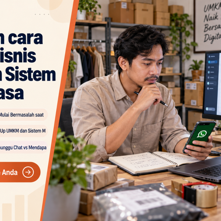 Perbedaan cara scale up bisnis umkm dan Sistem Manual Biasa
