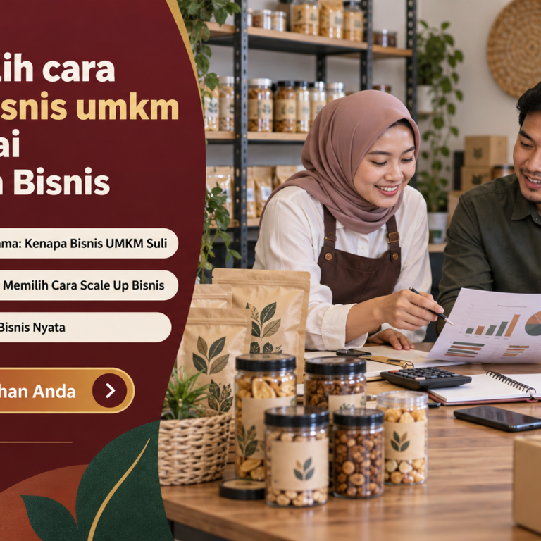 Tips Memilih cara scale up bisnis umkm yang Sesuai Kebutuhan Bisnis