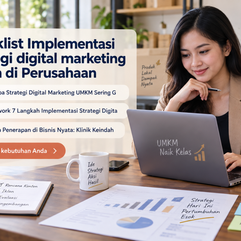 Checklist Implementasi strategi digital marketing umkm di Perusahaan