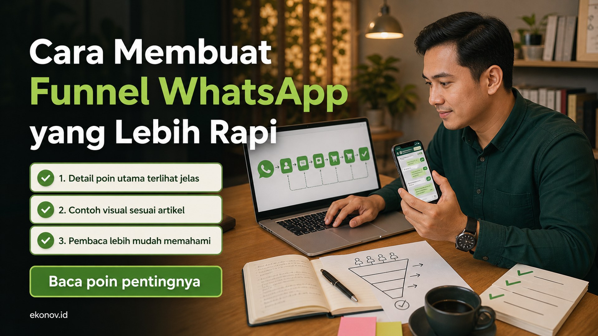 Ilustrasi cara mendapatkan pelanggan dari google - Cara Membuat Funnel WhatsApp yang Lebih Rapi