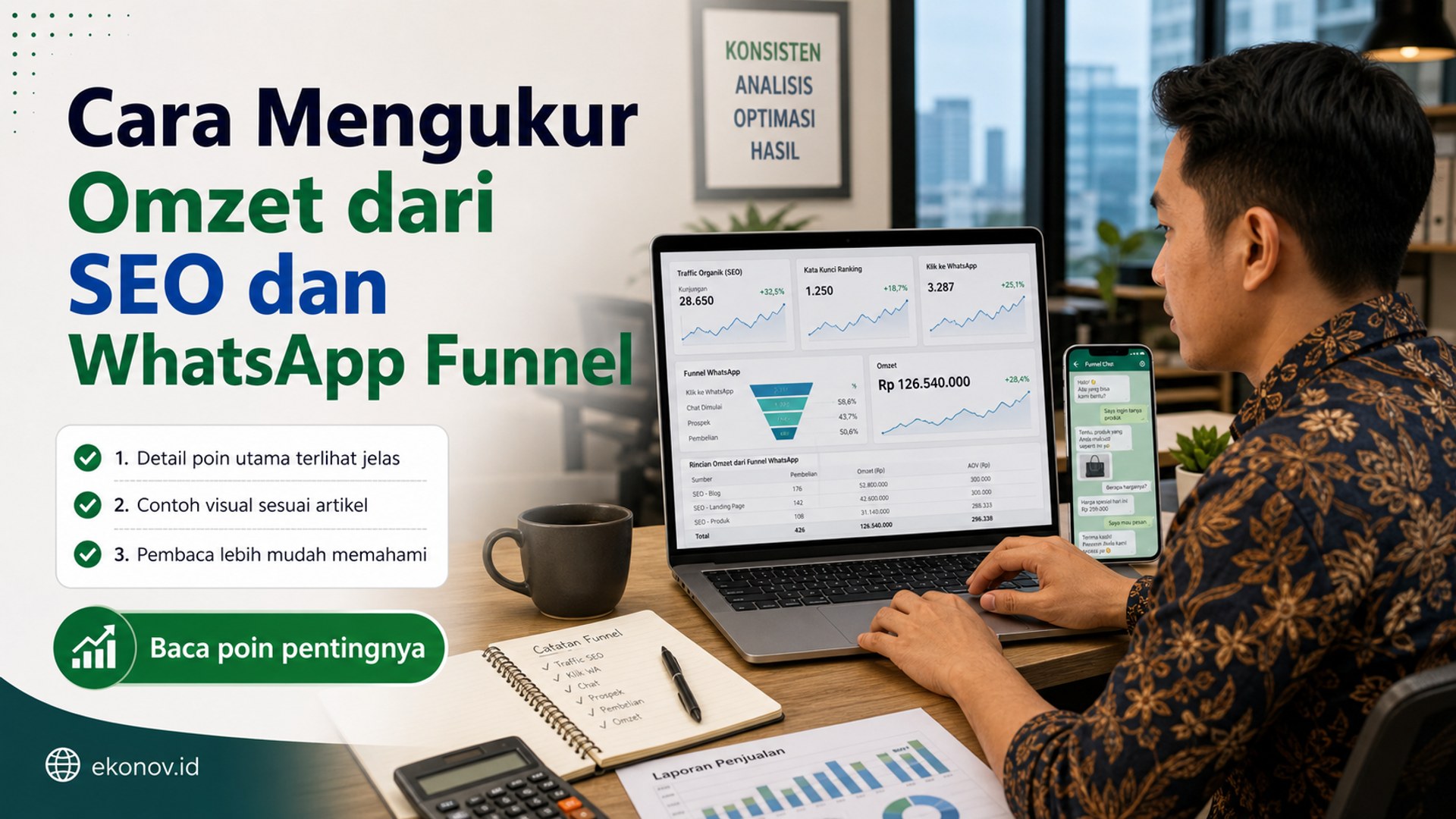 Ilustrasi cara mendapatkan pelanggan dari google - Cara Mengukur Omzet dari SEO dan WhatsApp Funnel