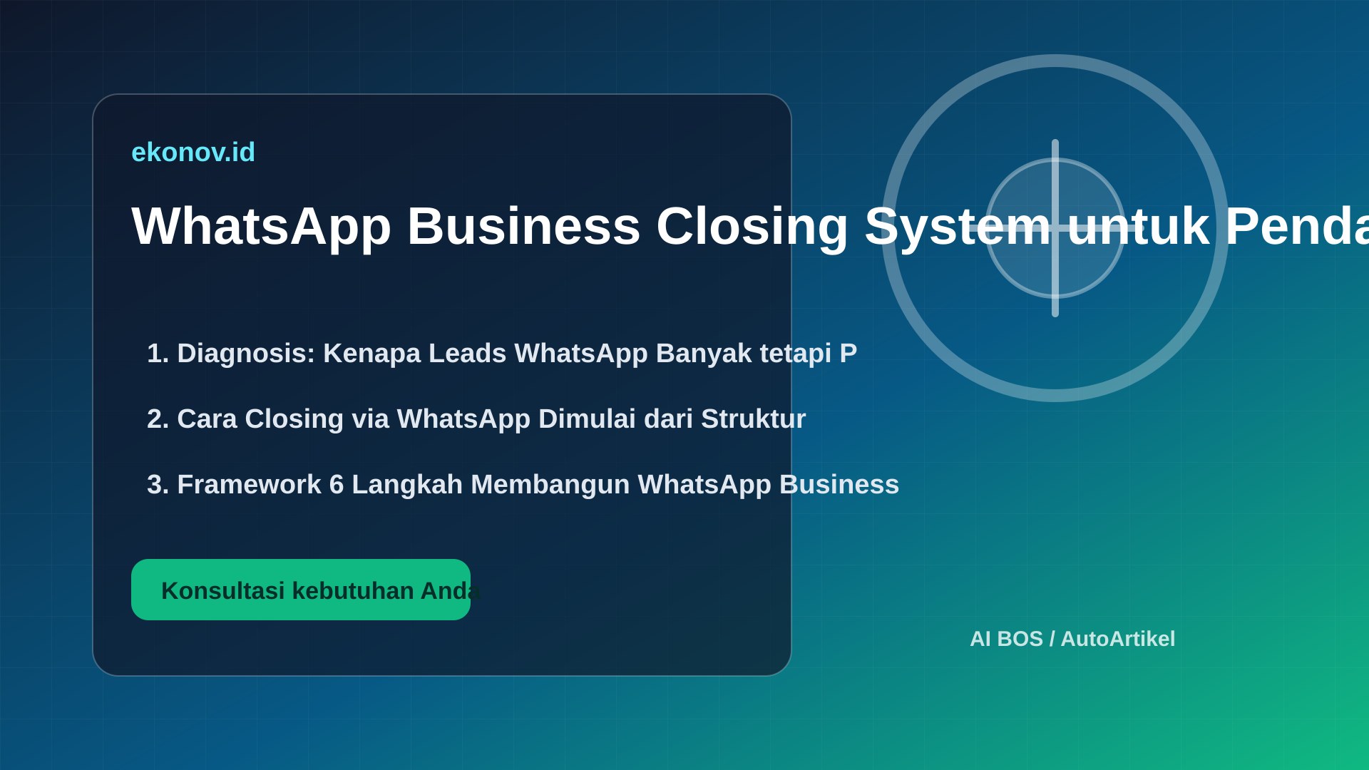 cara mendapatkan pelanggan dari google - WhatsApp Business Closing System untuk Pendapatan Lebih