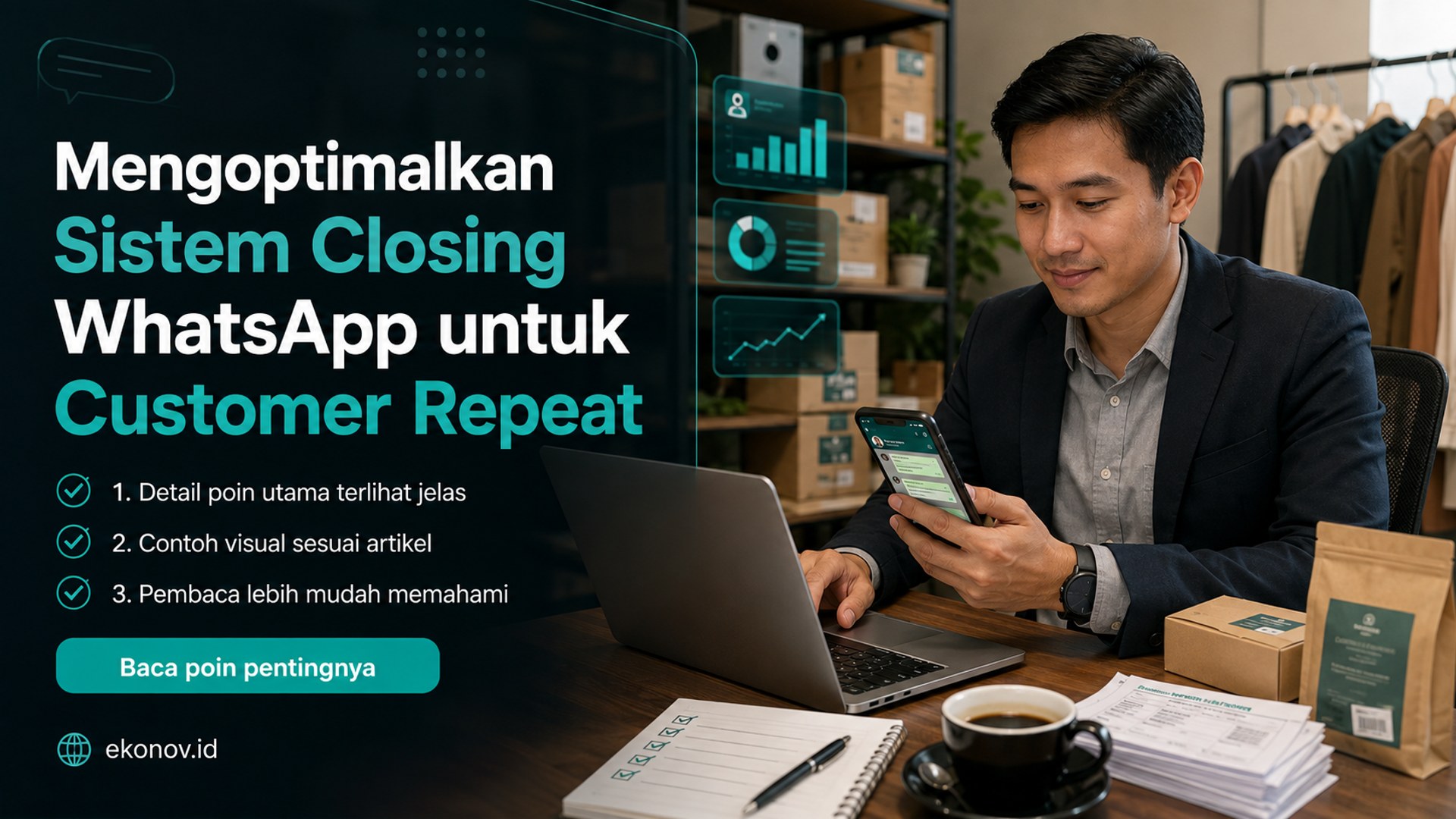 Ilustrasi cara mendapatkan pelanggan dari google - Mengoptimalkan Sistem Closing WhatsApp untuk Customer Repeat