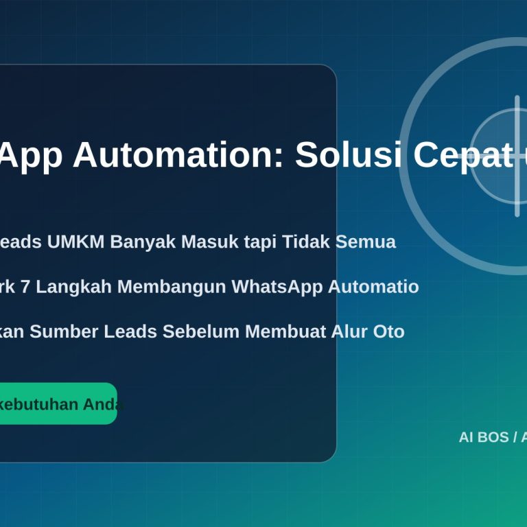 WhatsApp Automation: Solusi Cepat untuk Lead Generation UMKM