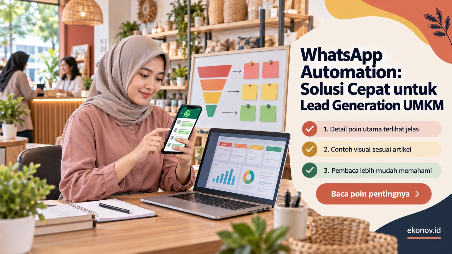 Ilustrasi cara mendapatkan pelanggan dari google - WhatsApp Automation: Solusi Cepat untuk Lead Generation UMKM