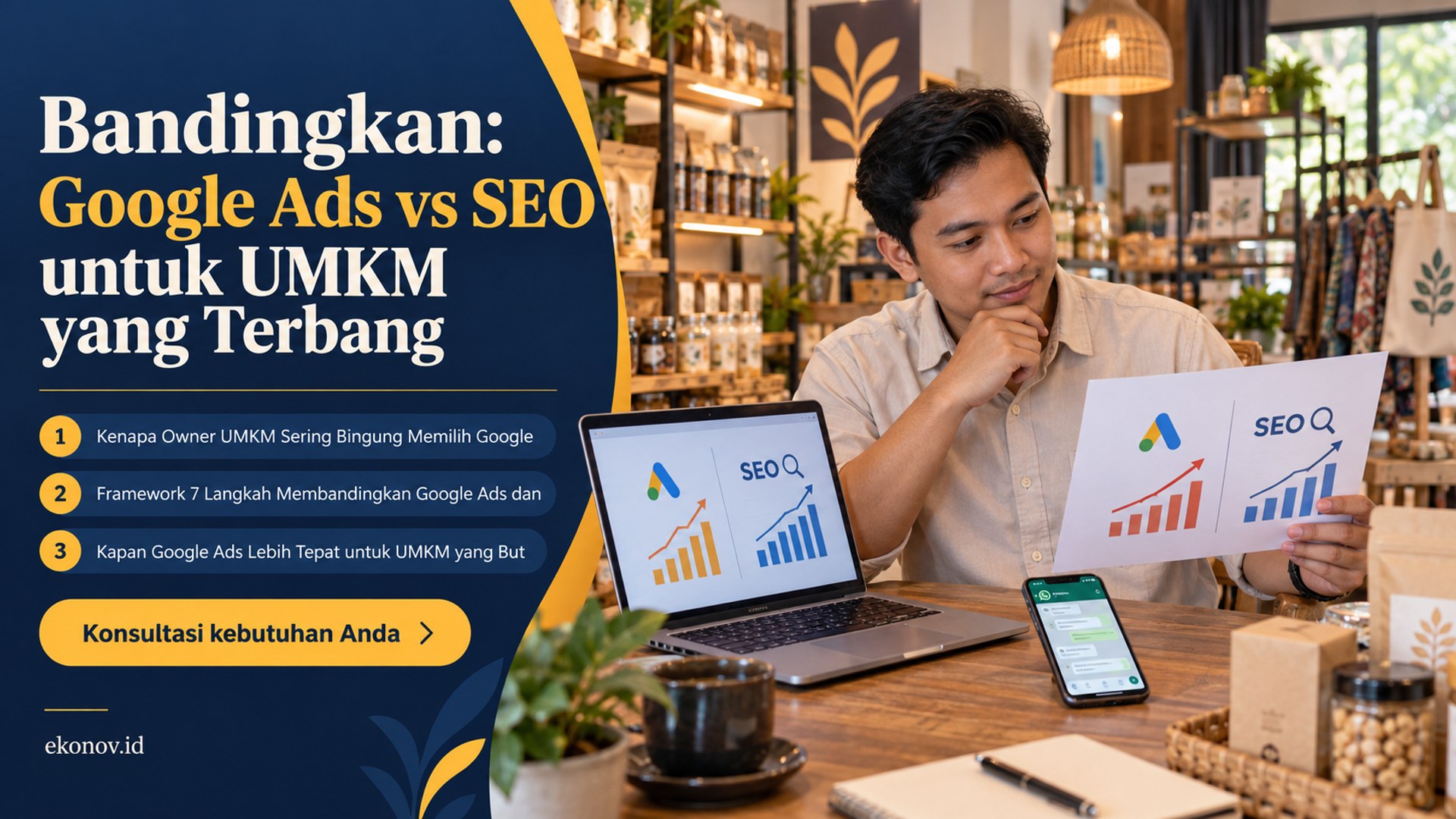 cara mendapatkan pelanggan dari google - Bandingkan: Google Ads vs SEO untuk UMKM yang Terbang