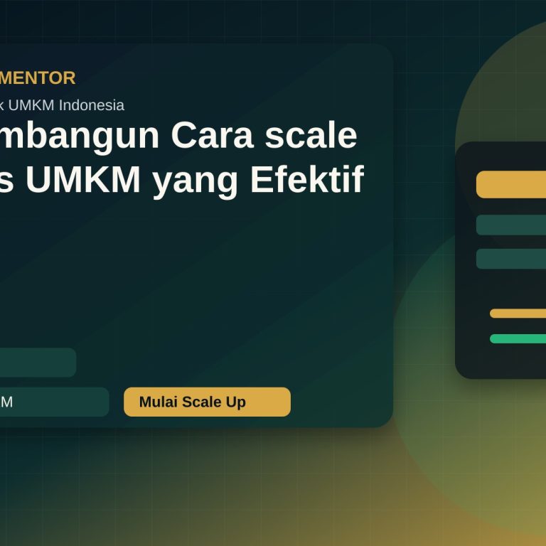Cara Membangun cara scale up bisnis umkm yang Efektif
