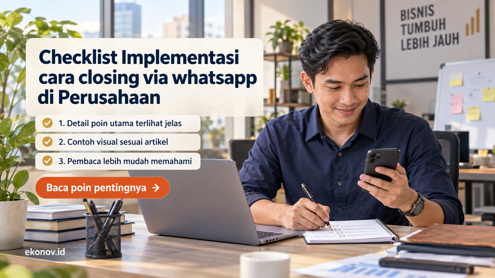 Ilustrasi cara mendapatkan pelanggan dari google - Checklist Implementasi cara closing via whatsapp di Perusahaan